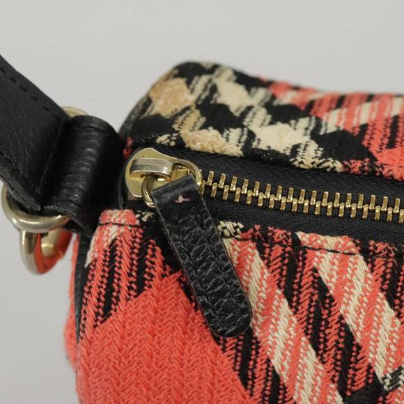 BURBERRY Nova Check Blue Label Hand Bag Canvas Red Auth 100639 - Picture 11 of 16